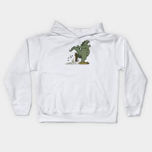 Godzilla Skating Kids Hoodie